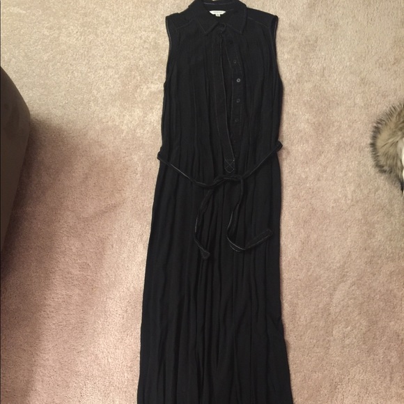 Max Studio Dresses Black Button Down Maxi Dress Poshmark